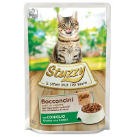 Stuzzy Cat Rabbit ШТУЗИ КРОЛИК в желе консервы для кошек, влажный корм, пауч 85г 0.085 кг.
