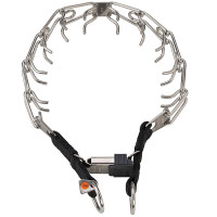 Sprenger Ultra-Plus Training Collar СПРЕНГЕР УЛЬТРА-ПЛЮС ПАРФОРС строгий ошейник для собак, 2 кольца и замок ClicLock, нержавеющая сталь, 4 мм, 60 см., нержавеющая сталь.