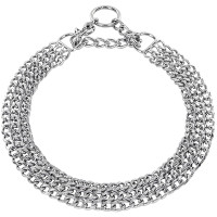 Sprenger Triple Row Martingale СПРЕНГЕР 3-РЯДНЫЙ ОШЕЙНИК-МАРТИНГАЛ полуудавка для собак, плоское звено 2мм, хромированная сталь, 2 мм, 50 см см., хромированная сталь см.