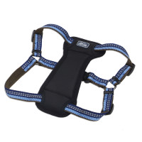 Coastal K9 Explorer Harness КОСТАЛ К9 ЭКСПЛОРЕР световозвращающая шлея с нагрудником для собак 11.3-22.6кг, Сапфировый см., 2,5 х 50,8-76,2 см см., для собак 11,3-22,6 кг см.