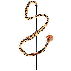 Flamingo Leopard Fishing Rod ФЛАМІНГО ЛЕОПАРД вудка дражнила іграшка для котів , 50 см см.