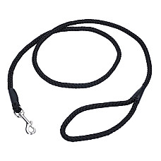 Coastal Rope Dog Leash КОСТАЛ круглий повідець для собак , Чорний см., 1,8 м см.