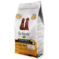 Schesir Dog Medium Adult Chicken ШЕЗИР ВЗРОСЛЫЙ СРЕДНИХ КУРКА сухой монопротеиновый корм для собак средних пород, 12 кг., упаковка см.
