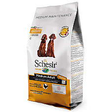 Schesir Dog Medium Adult Chicken ШЕЗІР ДОРОСЛИЙ СЕРЕДНІХ КУРКА сухий монопротеїновий корм для собак середніх порід , 12 кг., Пакунок см.