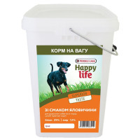 Happy Life Adult with Beef flavouring ХЕППІ ЛАЙФ ЯЛОВИЧИНА сухий преміум корм для собак усіх порід , 4 кг., На вагу см.