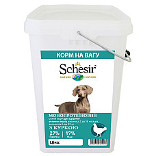 Schesir Dog Large Puppy ШЕЗІР ЦУЦЕНЯ КРУПНИХ КУРКА сухий монопротеїновий корм для цуценят великих порід , 5 кг., На вагу см.