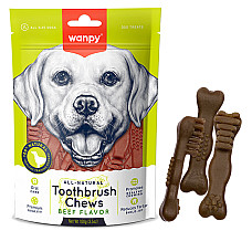 Wanpy Toothbrush Chews Beef ВАНПІ ЗУБНА ЩІТКА жувальні ласощі зі смаком яловичини для собак , 0.1 кг.