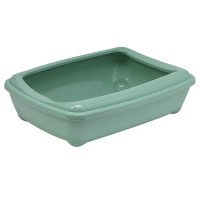 Moderna Arist-O-Tray Large МОДЕРНАЯ АРИСТ-О-ТРЕЙ ЛАДЖ туалет с бортиком лоток для кошек, 50х38х14см, Светло зеленый см., 50(Д) х 38(Ш) х 14(В) см см. Moderna Arist-O-Tray Large