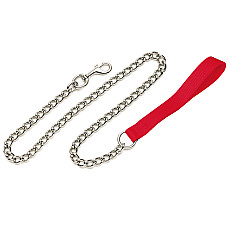 Coastal Titan Chain Dog Leash КОСТАЛ ПОВІДЕЦЬ-ЛАНЦЮЖОК для собак, ланка 4мм , Червоний см., 1,3см x 1,2м см.