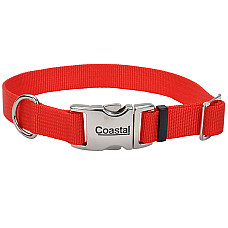 Coastal Metal Buckle КОСТАЛ МЕТАЛ нашийник для собак, 2.5х36-51cм , Червоний см., 2,5 х 36-51 cм см.