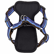 Coastal K9 Explorer Harness КОСТАЛ К9 ЕКСПЛОРЕР світловідбивна шлея з нагрудником для собак 2.3-4.5кг , Сапфіровий см., 1,6 х 30-45 см см., для собак 2,3-4,5 кг см.
