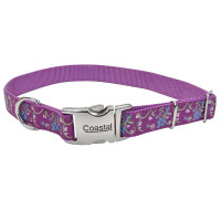 Coastal Pet Attire Ribbon КОСТАЛ РІББОН нашийник для собак, 1.6х46см , Орхідея букет см., 1,6 х 30-46 см см.