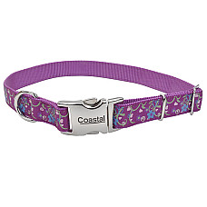 Coastal Pet Attire Ribbon КОСТАЛ РІББОН нашийник для собак, 1.6х46см , Орхідея букет см., 1,6 х 30-46 см см.