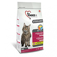 1st Choice Sterilized Chicken ФЕСТ ЧОЙС СТЕРІЛАЙЗИД КУРКА сухий суперпреміум корм для стерилізованих котів , 2.4 кг., Пакунок см.