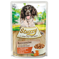 Stuzzy Dog Turkey Carrot ШТУЗИ ИНДИЧКА МОРКОВЬ в соусе консервы для собак, влажный корм, пауч 100г, 0.1 кг.