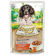 Stuzzy Dog Turkey Carrot ШТУЗІ ІНДИЧКА МОРКВА в соусі консерви для собак, вологий корм, пауч 100г , 0.1 кг.