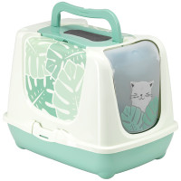 Moderna Trendy Cat Eden МОДЕРНА ЕДЕМ закритий туалет для котів , Зелений л., 49,97х39,08х38,91 см см.