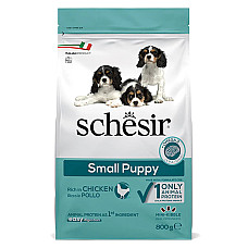 Schesir Dog Small Puppy ШЕЗІР ЦУЦЕНЯ МАЛИХ КУРКА сухий монопротеїновий корм для цуценят міні та малих порід , 0.8 кг.
