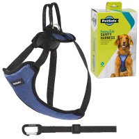 PetSafe Happy Ride Safety Harness ПЕТСЕЙФ ШЛЕЯ БЕЗПЕКИ в автомобіль для собак , L см., для собак вагою 22,4-34 кг см., Чорно-синій см.