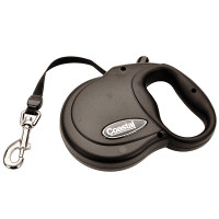Coastal Power Walker Retractable Leash КОСТАЛ рулетка-повідець для собак, стрічка 4.8м , 14.5 кг., Чорний кг.