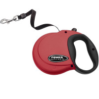 Coastal Power Walker Retractable Leash КОСТАЛ рулетка-поводок для собак до 7.3кг, лента 3.6м, Красный см., XS см., 7.3 кг.
