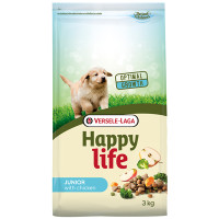 Happy Life Junior with Chicken ХЕППІ ЛАЙФ ДЖУНІОР сухий преміум корм для цуценят всіх порід , 3 кг., Пакунок см.