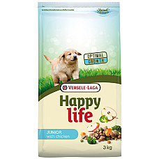 Happy Life Junior with Chicken ХЕППІ ЛАЙФ ДЖУНІОР сухий преміум корм для цуценят всіх порід , 3 кг., Пакунок см.
