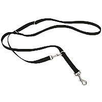Coastal Multi-Function Dog Leash КОСТАЛ ПЕРЕСТІБКА універсальний повідець для собак , Чорний см., 2см x 1,8м см.