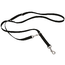 Coastal Multi-Function Dog Leash КОСТАЛ ПЕРЕСТІБКА універсальний повідець для собак , Чорний см., 2см x 1,8м см.
