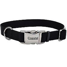 Coastal Metal Buckle КОСТАЛ МЕТАЛ нашийник для собак, 2.5х36-51cм , Чорний см., 2,5 х 36-51 cм см.