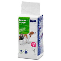 Savic Comfort Nappy САВІК КОМФОРТ НАППІ підгузки для собак , T2 см., 34-44 см, 12 шт/пак см.