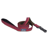 Coastal K9 Explorer Leash КОСТАЛ К9 ЭКСПЛОРЕР световозвращающий поводок для собак, 2.5смХ1.8м, Малиновый см.