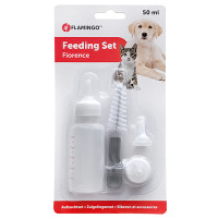 Flamingo Feeding Bottle For Pups ФЛАМІНГО набір для вигодовування цуценят, кошенят та дрібних тварин, 60 мл , 0.06 л.
