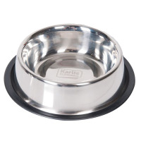 Flamingo Dish Rubber Rim ФЛАМІНГО РУБЕР РІМ миска з гумовим обідком для собак, нержавіюча сталь , 1.59 л., d=23 см см.