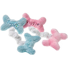 Flamingo Puppy Mini Bones ФЛАМІНГО ПАППІ МІНІ БОНЗ м’яка іграшка з пищалкою для цуценят , 14х9 см см.