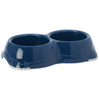 Moderna Double Smarty Bowl Small МОДЕРНА СМАРТІ подвійна миска для собак і котів, 2х330мл , Чорничний см., 0.33 л., 26.1(Д) x 14.4(Ш) x 5.7(В) см см.