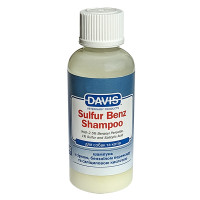 Davis Sulfur Benz Shampoo ДЭВИС СУЛЬФУР БЕНЗ шампунь с 2,5% пероксидом бензоила, серой, салициловой кислотой для собак и кошек с заболеваниями кожи, 0.05 л.