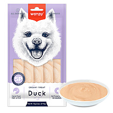 Wanpy Creamy Lickable Treat Duck ВАНПІ КАЧКА рідкі ласощі для собак , 0.07 кг., в пакунку 5 стіків по 14 г см.