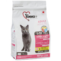 1st Choice Adult Indoor Vitality Chicken ФЕСТ ЧОЙС КУРКА ВІТАЛІТІ сухий суперпреміум корм для котів , 0.907 кг., Пакунок см.