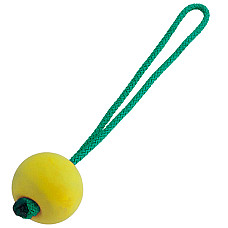 Sprenger Soft Rubber Ball СПРЕНГЕР М’ЯЧ гумовий плавучий з ручкою, іграшка для собак , Жовтий см., диаметр 6,5 см см.