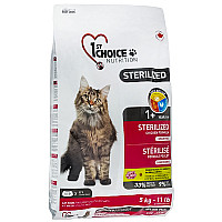 1st Choice Sterilized Chicken ФЕСТ ЧОЙС СТЕРІЛАЙЗИД КУРКА сухий суперпреміум корм для стерилізованих котів , 5 кг., Пакунок см.