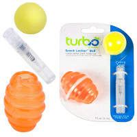 Coastal Turbo Scent Locker Football КОСТАЛ ТУРБО СЕНТ ЛОКЕР ФУТБОЛ мяч овальный с кошачьей мятой, игрушка для кошек, комплект, см. 1