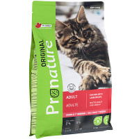 Pronature Original Adult Chiсken Lamb ПРОНАТЮР ОРІДЖИНАЛ ЯГНЯ КУРКА сухий корм для котів , 2.27 кг., Пакунок см.