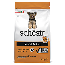 Schesir Dog Small Adult Chicken ШЕЗІР ДОРОСЛИЙ МАЛИХ КУРКА сухий монопротеїновий корм для собак малих порід , 0.8 кг., Пакунок см.
