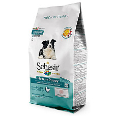 Schesir Dog Medium Puppy ШЕЗІР ЦУЦЕНЯ СЕРЕДНІХ КУРКА сухий монопротеїновий корм для цуценят середніх порід , 12 кг.