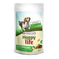 Happy Life Adult Dinner with Chicken ХЕППІ ЛАЙФ ВЕЧЕРЯ КУРКА З ОВОЧАМИ сухий преміум корм для собак усіх порід , 0.35 кг.