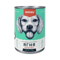 Wanpy Lamb ВАНПИ ЯГНЯ паштет влажный корм консервы для собак банка 375г 0.375 кг.