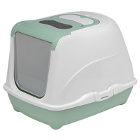 Moderna Flip Cat Jumbo МОДЕРНА ФЛИП КЕТ ДЖУМБО закритий туалет з відкидною кришкою для котів, 58х45х42см , Cвітло зелений см., 58(Д) х 45(Ш) х 42(В) см см.