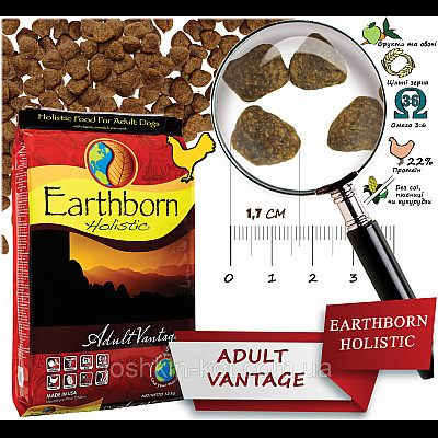 Сухий корм для собак Earthborn Holistic Adult Vantage 25 кг