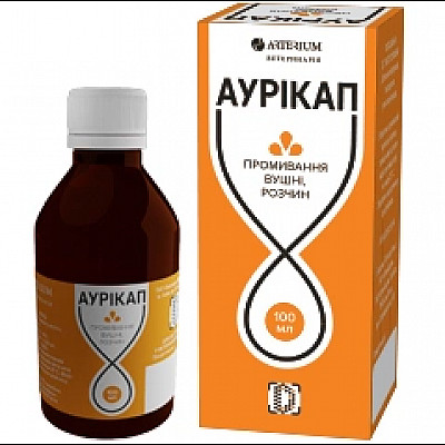 Розчин Arterium Аурікап для чищення та догляду за вухами у собак та котів, 100 мл